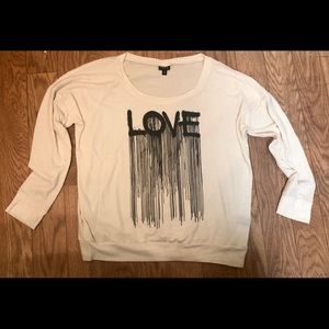 Torrid, Love Paint Drip, Sweatshirt, Size 2